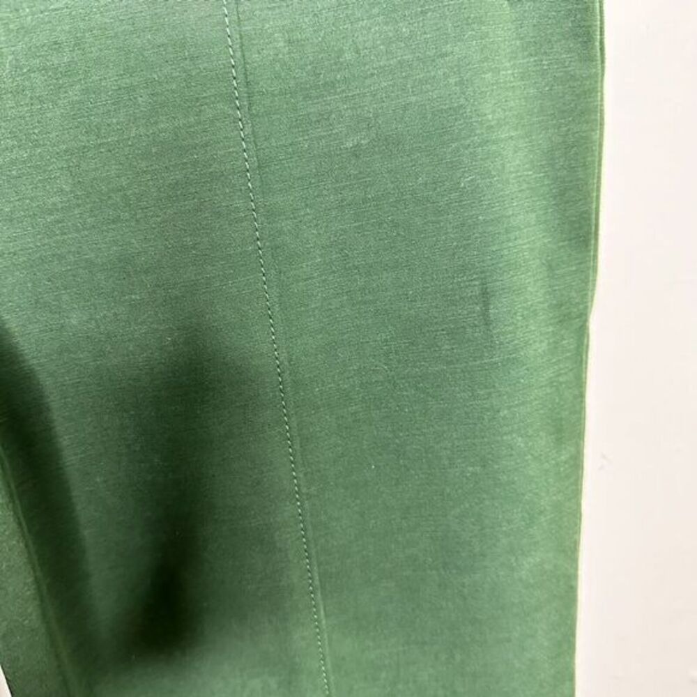 Tory Burch Dark Green Trouser Pants Sz 4 Skinny Fit Mid Rise Work Wear - Picture 4 of 14